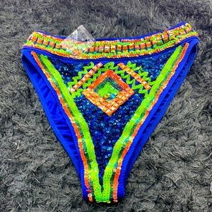 NWT high waisted bikini bottom